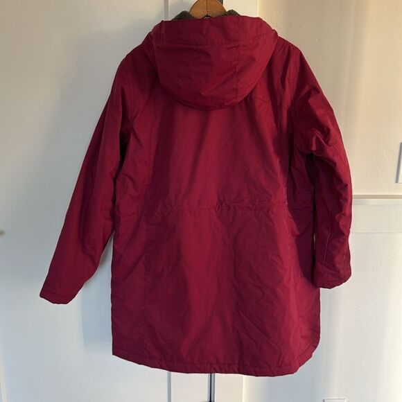 L.L.Bean Women’s Size 1X Regular Deep Magenta Hooded Zipper Up Casual Jacket EUC - Picture 2 of 16